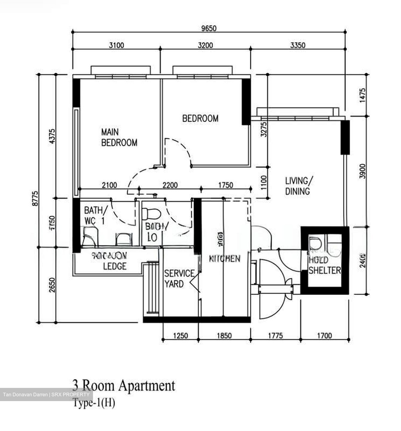 Blk 574B Woodlands Glen (Woodlands), HDB 3 Rooms #564168011